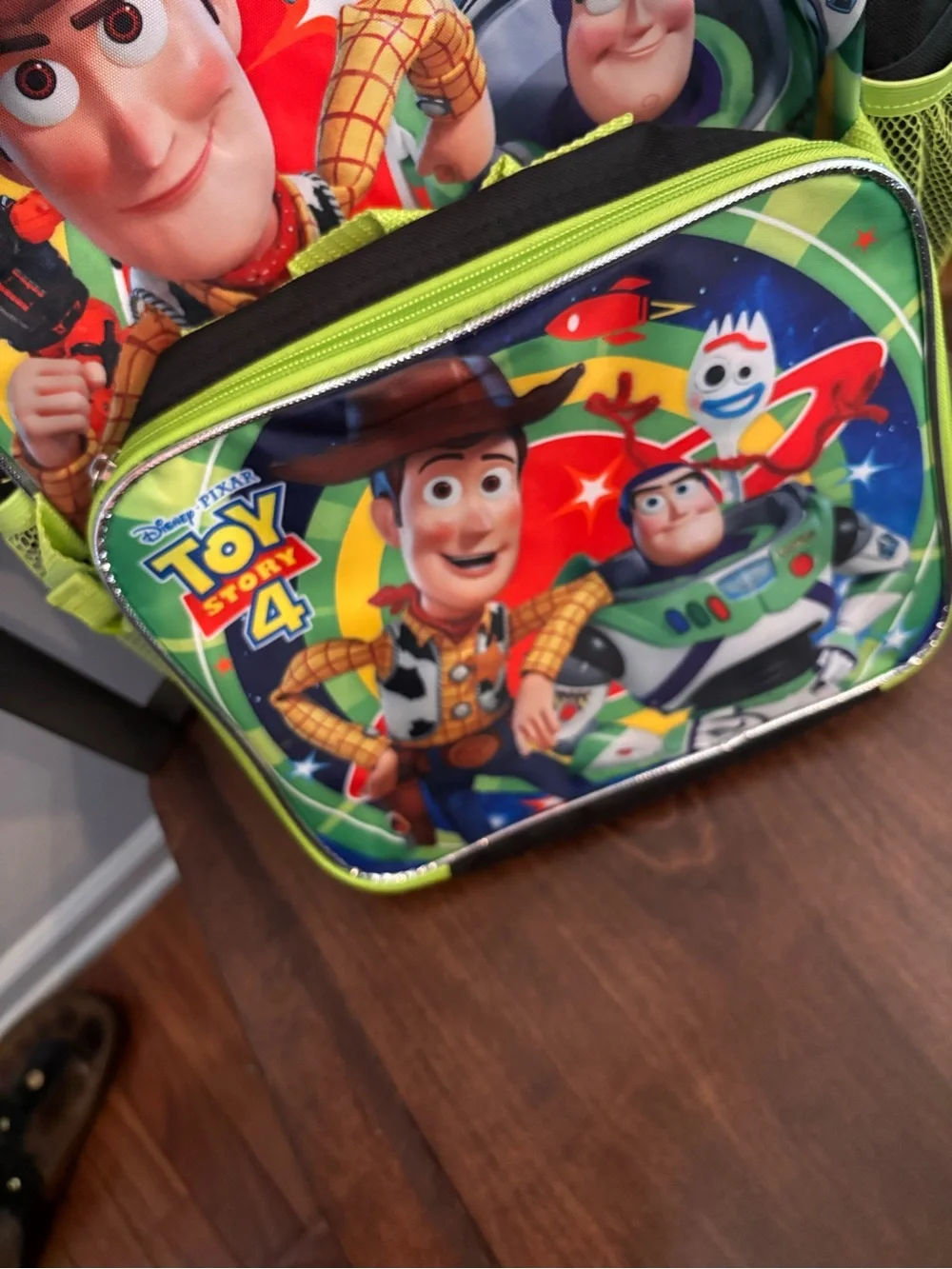 Disney Toy Story 4 Backpack and Lunch Bag Set - Neon Green, Blue, Red